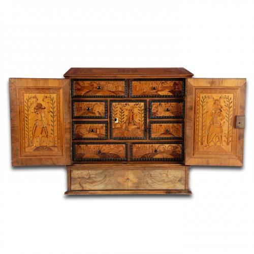 Marquetry table cabinet. Austria or Southern Germany, early 17th century