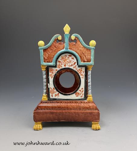 Staffordshire pottery pearlware glaze watch stand circa 1820