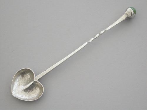 Arts and Crafts Silver Condiment Spoon