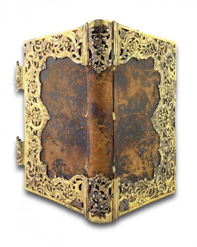 Rococo silver gilt book binding. German, mid 18th century