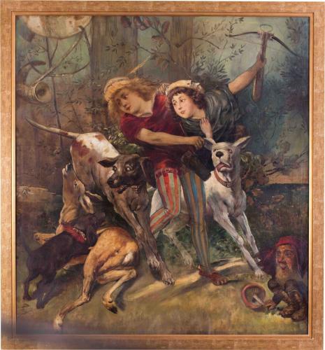 Attributed To Carl Gehrts, (German, 1853-1898), A Hunt of the Imagination
