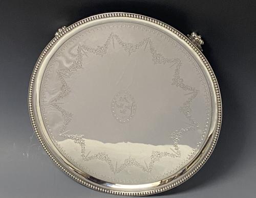 Scottish Edinburgh Georgian silver salver 1788 Robert Gray