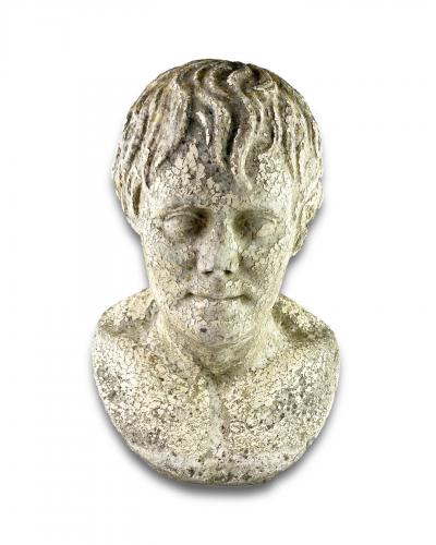 Marble bust of a gentleman. English, late 18th century