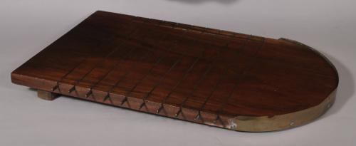 S/4673 Antique 19th Century Mahogany Shove Halfpenny Board