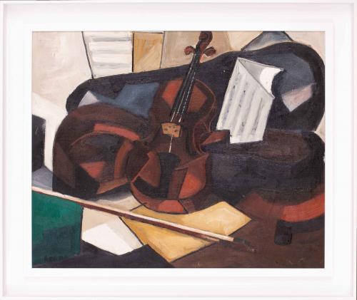 Serra (French, 20th Century), Homage au violin