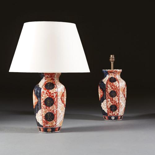 Pair of Imari Vases as Lamps