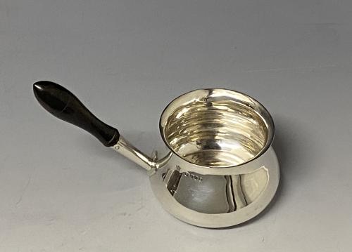 Victorian silver brandy pan warmer 1886 Edward Hutton 
