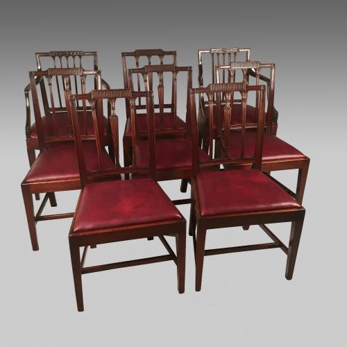 antique 18th century Sheraton mahogany dining chairs