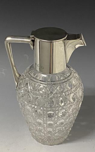 Victorian silver claret wine jug 1897 Gibson and Langman 