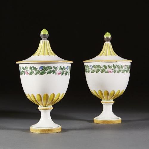 Pair of 19th Century Italian Pots of Urn Form