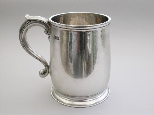 Early 20th Century Britannia Standard Silver Pint Mug