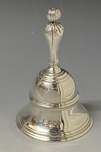Antique sterling silver table bell Henry Lambert 1913