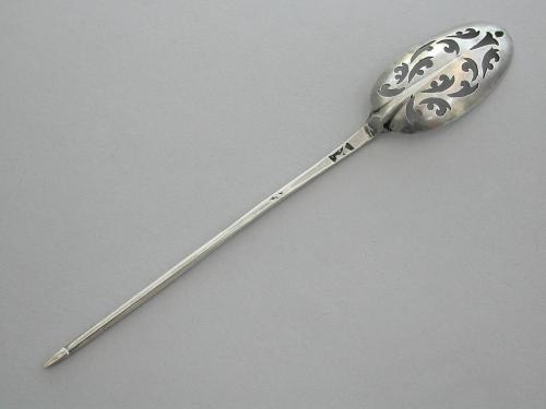 George II Silver Rat-Tail Mote Spoon
