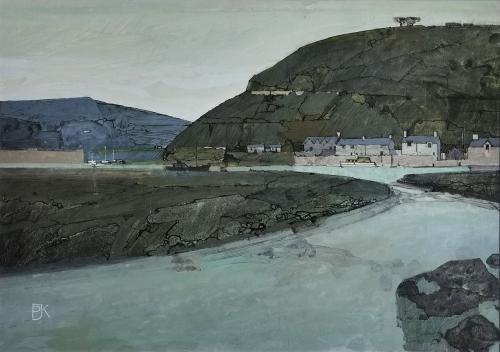 Approaching the Fishing Village by Peter Kelly NEAC RBA (1931 – 2019)