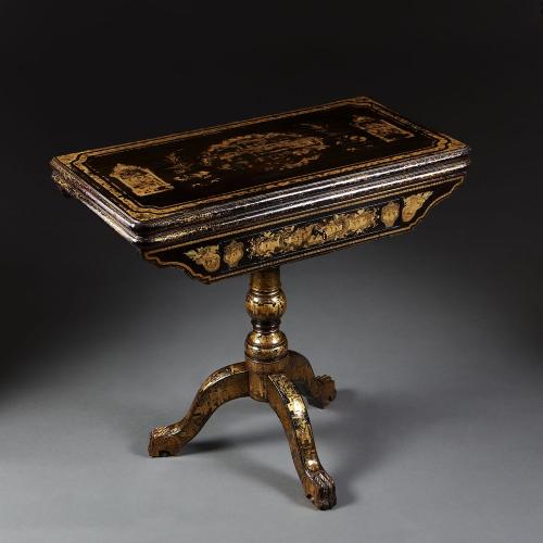 Fine Anglo Chinese Card Table