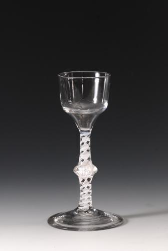 A wineglass with ogee bowl
