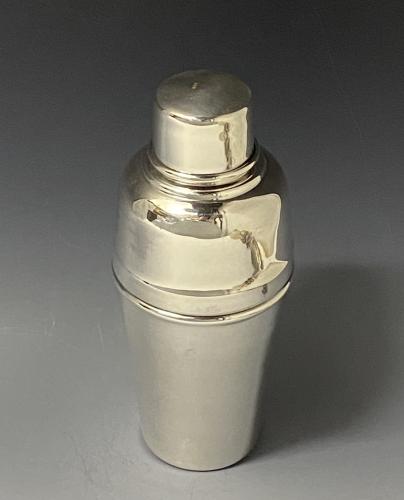 Sterling silver cocktail shaker c1950 Egyptian 
