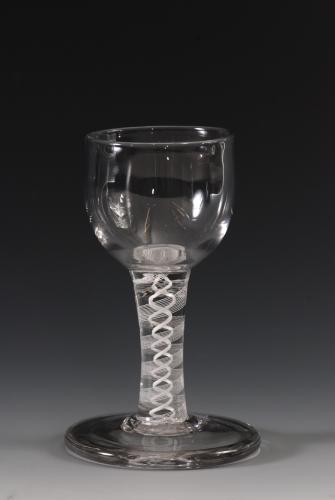 A firing glass with ovoid bowl