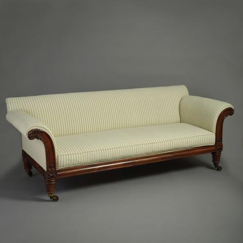 George IV mahogany sofa