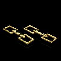 A pair of 18ct yellow gold stirrup cufflinks by Cartier 1997