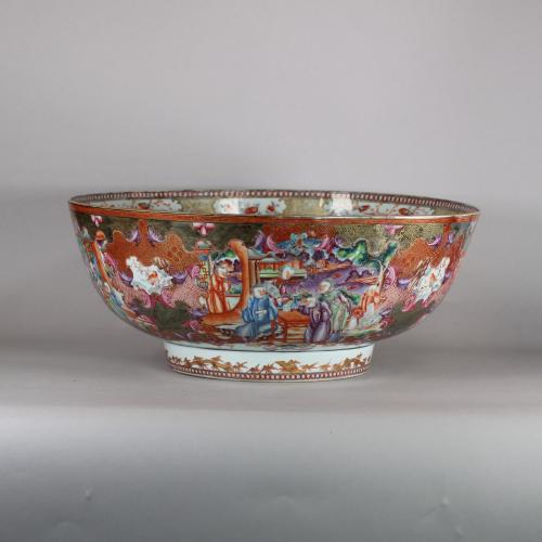 Chinese Mandarin punch bowl