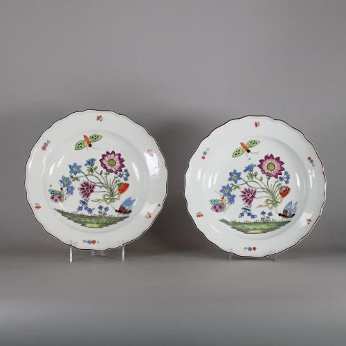 pair of meissen plates from front