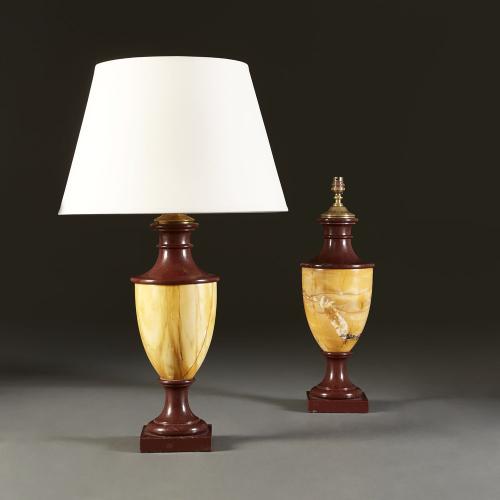 Marble Lamps of Amphora Form