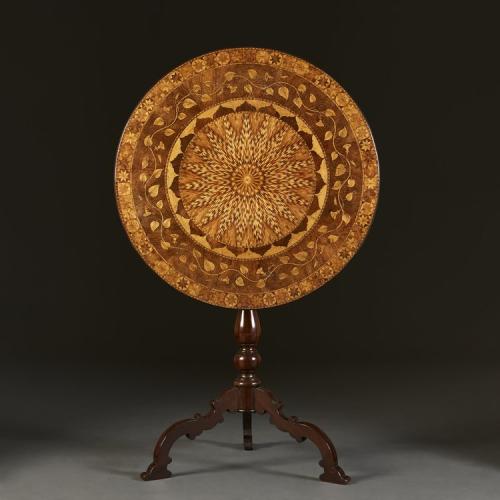 Important Early 19th Century Marquetry Table