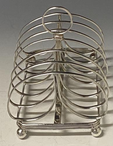 Victorian silver toast rack 1844 Henry Wilkinson and Co 1844
