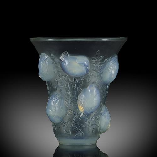 “Saint Francois” Art Deco Glass Vase by Rene Lalique - circa 1930