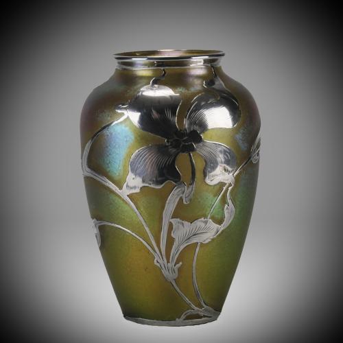 “Slberiris Candia Vase” Art Nouveau Glass Vase from the Loetz Glassworks - circa 1905