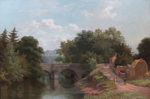 George Cammidge oil painting on canvas landscape
