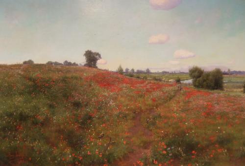 John Henry Inskip "Nature's Garden" oil on canvas