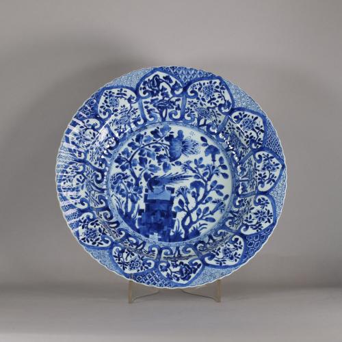blue and white kangxi charger front image