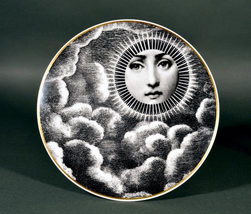 Rosenthal Piero Fornasetti Porcelain Plate,  Themes & Variations,  Motiv 18 1980s