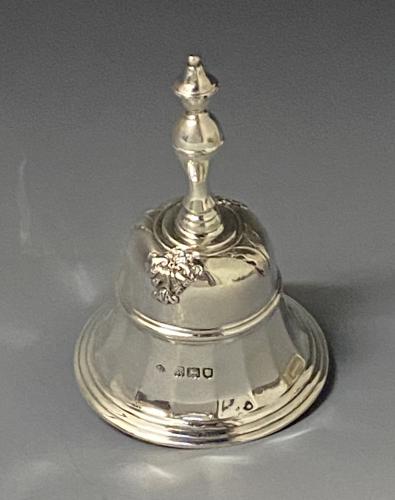Antique silver table bell William Comyns 1905