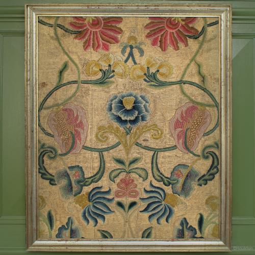 A William & Mary / Queen Anne needlework panel, circa 1700-10