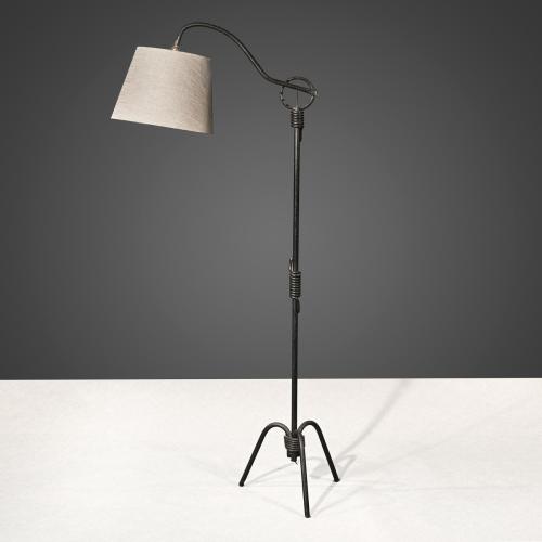 Jean Royère adjustable Iron Floor Lamp