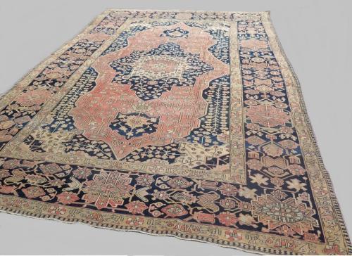 Rare 19th century Kashan Mohtashem rug