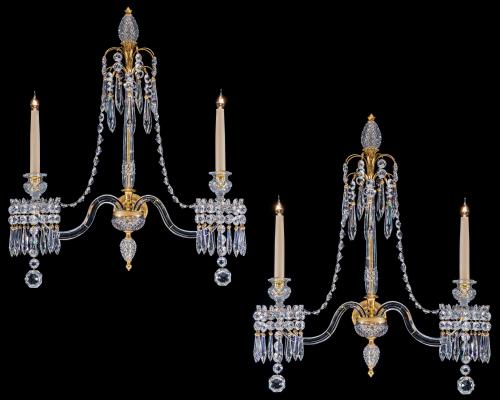 A Highly Important Pair of English George III Period Wall Lights