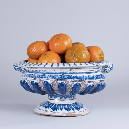 Very Rare Late 17th Century French Faience Bowl, Nevers, circa 1670