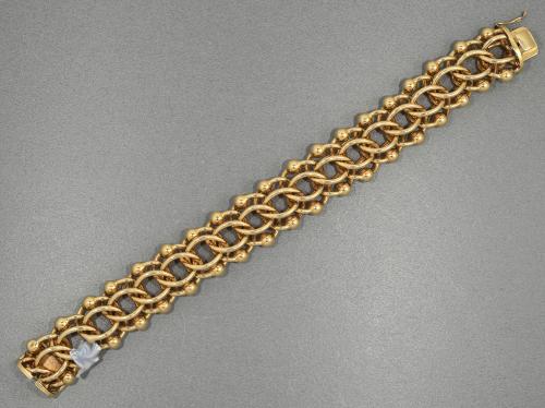 Tiffany gold 14ct bracelet 110grms, circa 1960