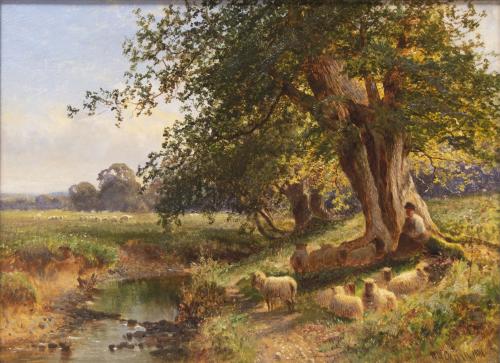 A Shady Nook in Betchworth Park, Surrey by Walter Wallor Caffyn (1845-1898)