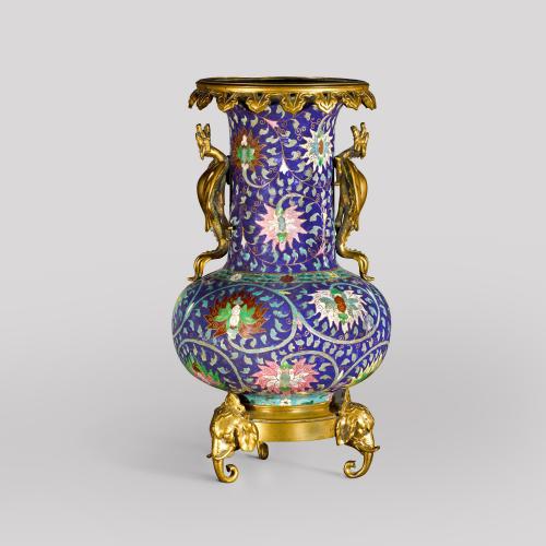 A Chinese-Style Porcelain Vase
