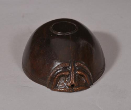 S/4954 Antique Sailor Work Coconut Dipping Cup of the Georgian Period