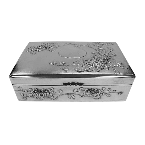 Large Antique Chinese Silver Box