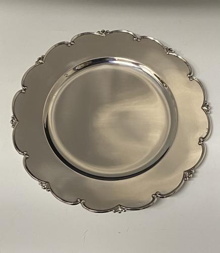 Sterling silver underplates charger plates dinner plates 