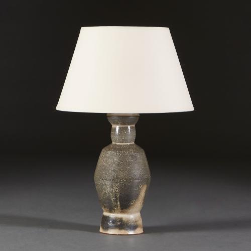 An Art Pottery Vase as a Lamp