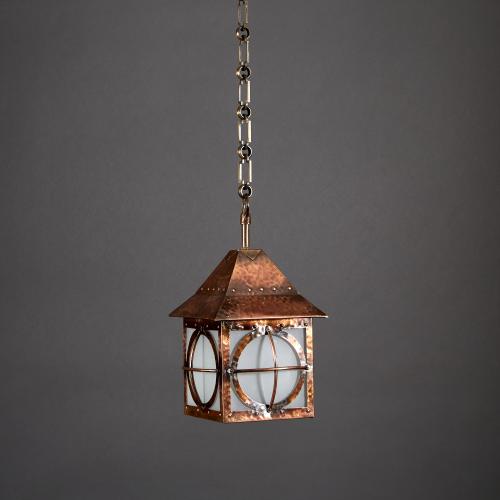 An Arts and Crafts Copper Hanging Lantern