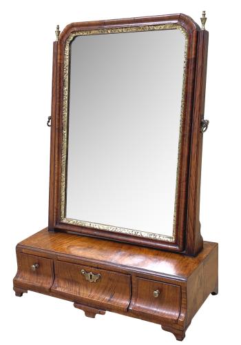 18th Century Walnut Dressing Table Mirror
